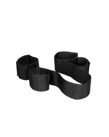 Ensemble d'entraves réglables pour mains et chevilles Ouch! by Shots - Barre d'écartement pour jeu de bondage-4