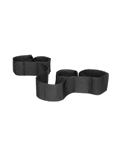 Ensemble d'entraves réglables pour mains et chevilles Ouch! by Shots - Barre d'écartement pour jeu de bondage-5