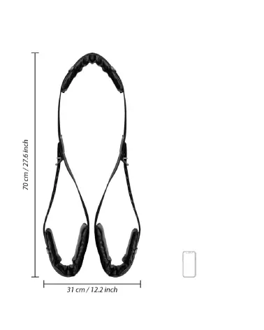 Image du harnais de cuisse rembourré Ouch! by Shots avec sangles réglables-7