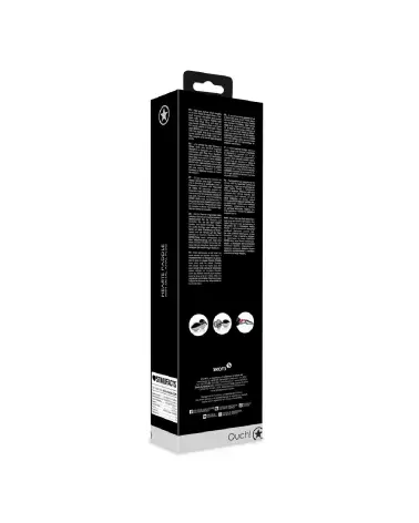 Pagaie avec plug anal en métal Ouch! Shots pour sensations BDSM-3