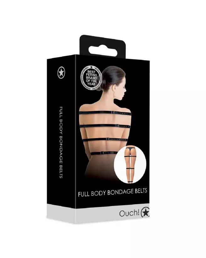 Ceinture de bondage Ouch! by Shots pour corps entier, accessoire BDSM ajustable-2