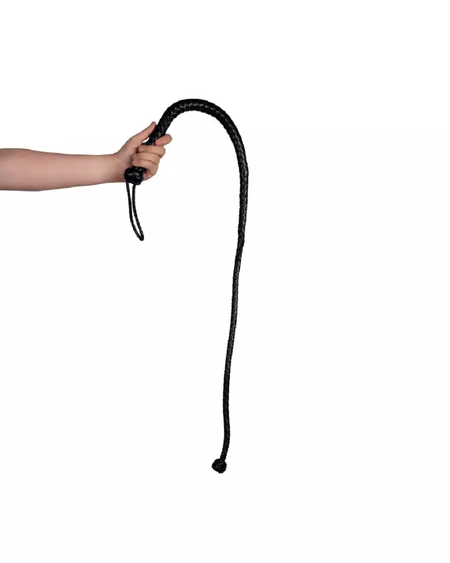 Fouet en cuir PU avec noeuds de Ouch! by Shots pour BDSM-7