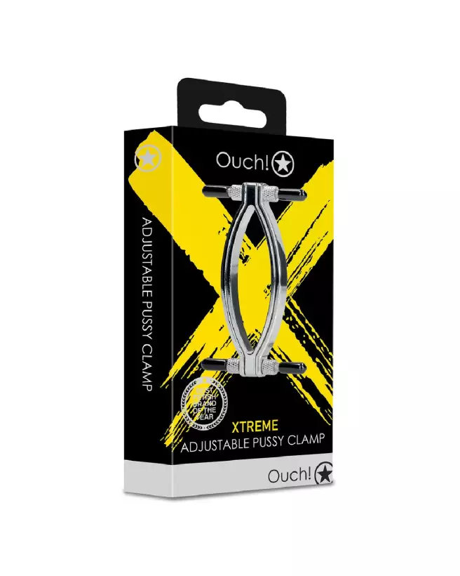 Pince à chatte ajustable Ouch! by Shots pour stimulation clitoridienne-2