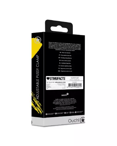 Pince à chatte ajustable Ouch! by Shots pour stimulation clitoridienne-3