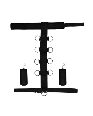 Harnais de contention Ouch! by Shots avec collier et menottes ajustables-4