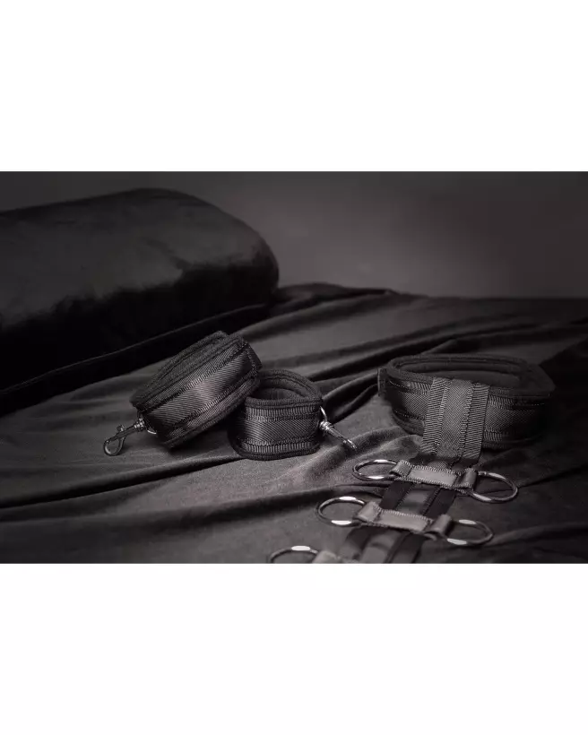 Harnais de contention Ouch! by Shots avec collier et menottes ajustables-5