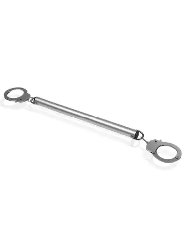 Barre écarteuse ajustable Ouch! by Shots avec menottes pour mains et chevilles en BDSM-1