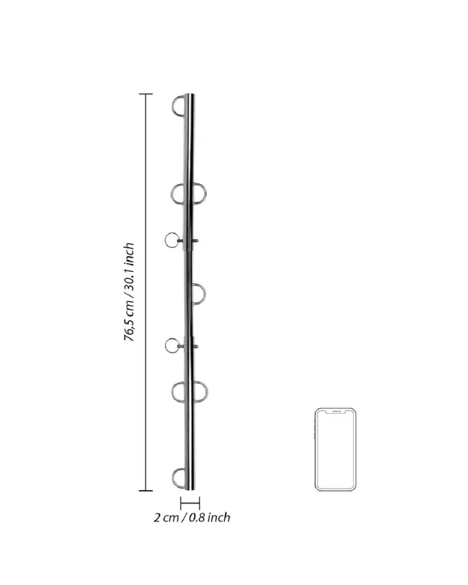 Image de la Barre d'Écartement avec Crochets Multiples de Ouch! by Shots pour bondage et contrôle-7