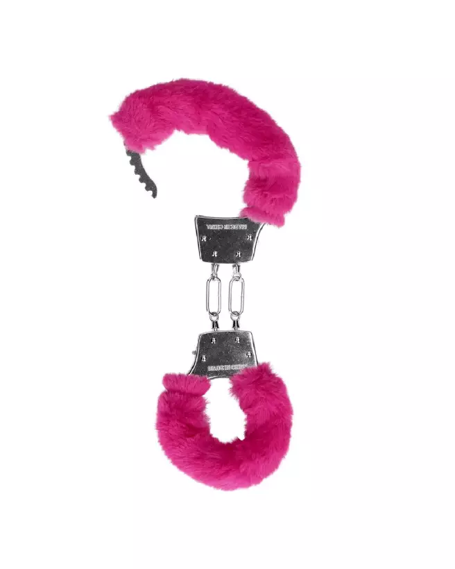 Menottes en métal duveteux Ouch! by Shots pour jeu de bondage doux et sécurisé-5