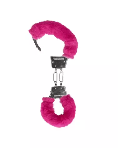 Menottes en métal duveteux Ouch! by Shots pour jeu de bondage doux et sécurisé-5