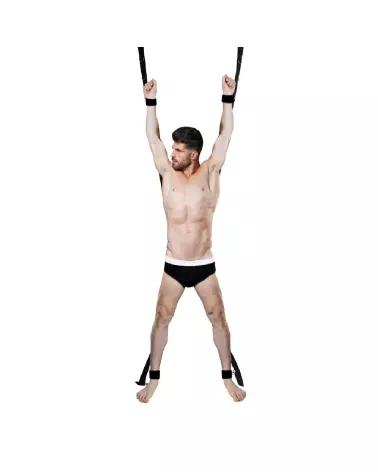 Image du Over the Door Bondage Cross de Ouch! by Shots - Accessoire de Bondage Noir-5