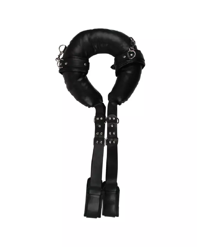 Sling rembourré Ouch! by Shots avec menottes noires pour bondage-5
