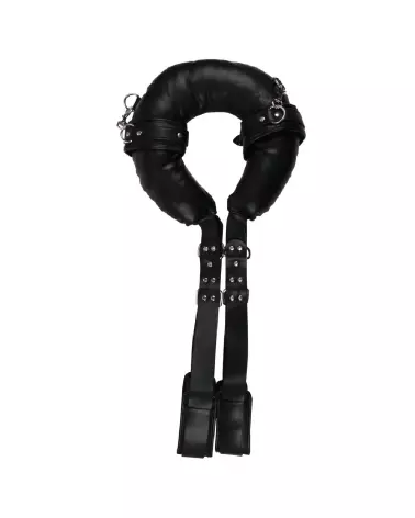 Sling rembourré Ouch! by Shots avec menottes noires pour bondage-5