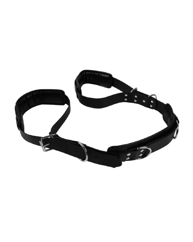 Image du Sling rembourré pour cuisses noir de Ouch! by Shots, confort et sécurité optimisés-5