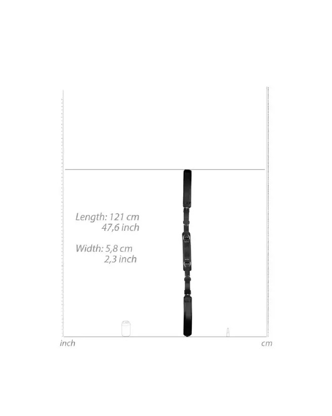 Image du Sling rembourré pour cuisses noir de Ouch! by Shots, confort et sécurité optimisés-7