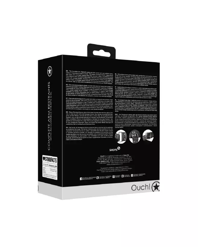 Image Complete Arm Restraints noir par Ouch! by Shots - Attaches de Sécurité-3