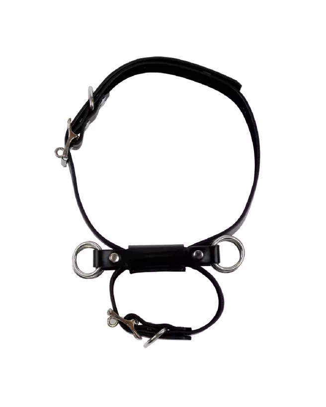 Kneeling Thigh Cuff Set noir par Ouch! by Shots pour jeux de domination-6