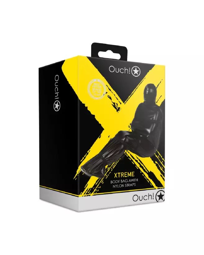 Body Bag with Nylon Straps by Ouch! Shots in Black-2