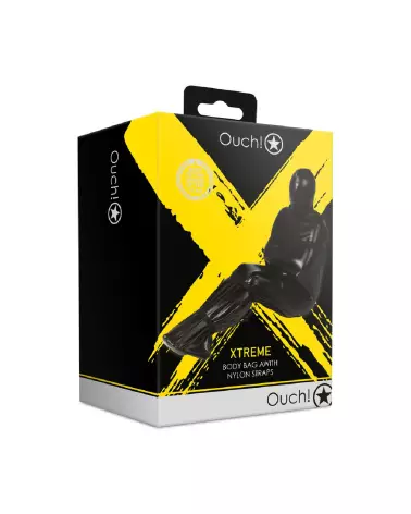 Body Bag with Nylon Straps by Ouch! Shots in Black-2