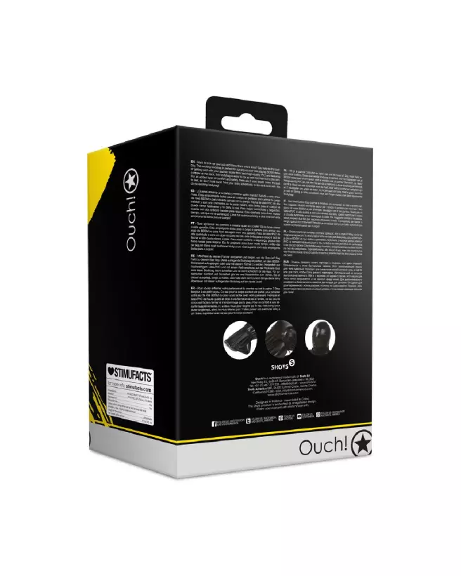 Body Bag with Nylon Straps by Ouch! Shots in Black-3