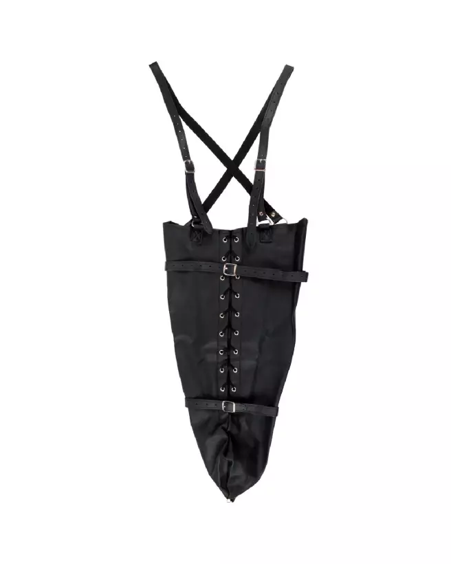 Lace-Up Full Sleeve Arm Restraint Black Ouch! by Shots Attaches-6