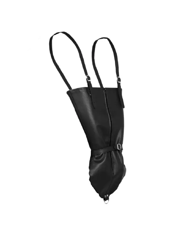 Zip-Up Full Sleeve Arm Restraint de Ouch! by Shots en noir pour contrôle sécurisé-4