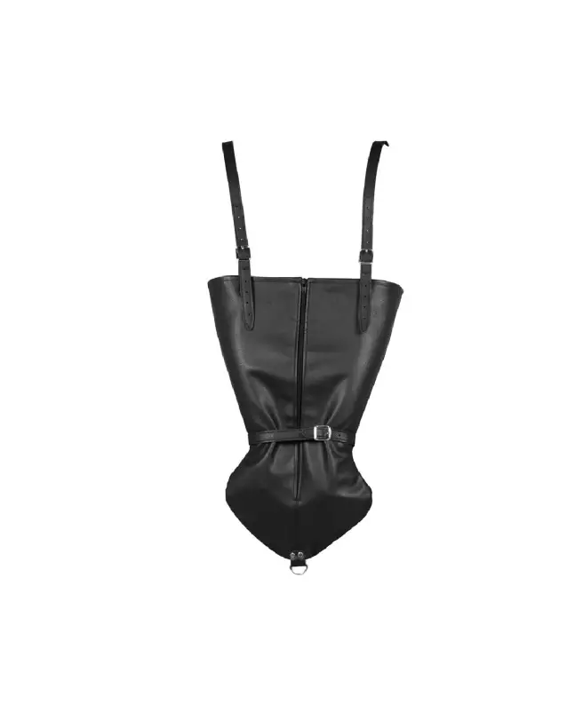 Zip-Up Full Sleeve Arm Restraint de Ouch! by Shots en noir pour contrôle sécurisé-5