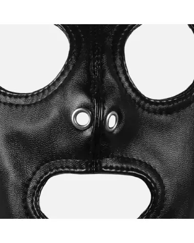 Masque noir Ouch! avec queue de cheval blonde pour soirées costumées et événements thématiques-7