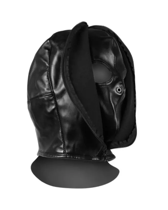 Masque bondage noir zippé Ouch! by Shots pour jeux érotiques-1