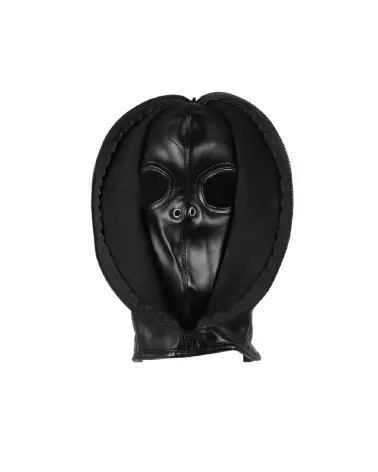 Masque bondage noir zippé Ouch! by Shots pour jeux érotiques-5