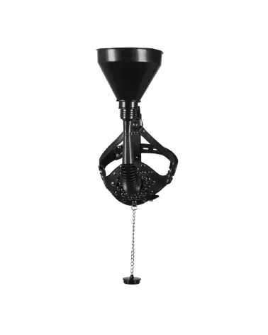 Image de Baillon Bouche Ouverte avec Entonnoir Noir Ouch! by Shots pour BDSM-5