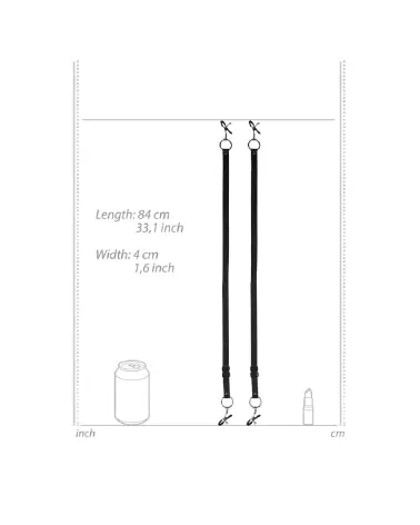 Labia Spreader with Clamps Black par Ouch! Shots pour stimulation clitoris et tétons-7
