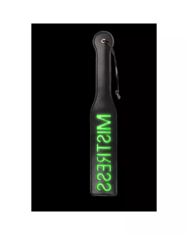 Mistress Paddle Neon Green Ouch! Glow in the Dark BDSM Accessoire-1
