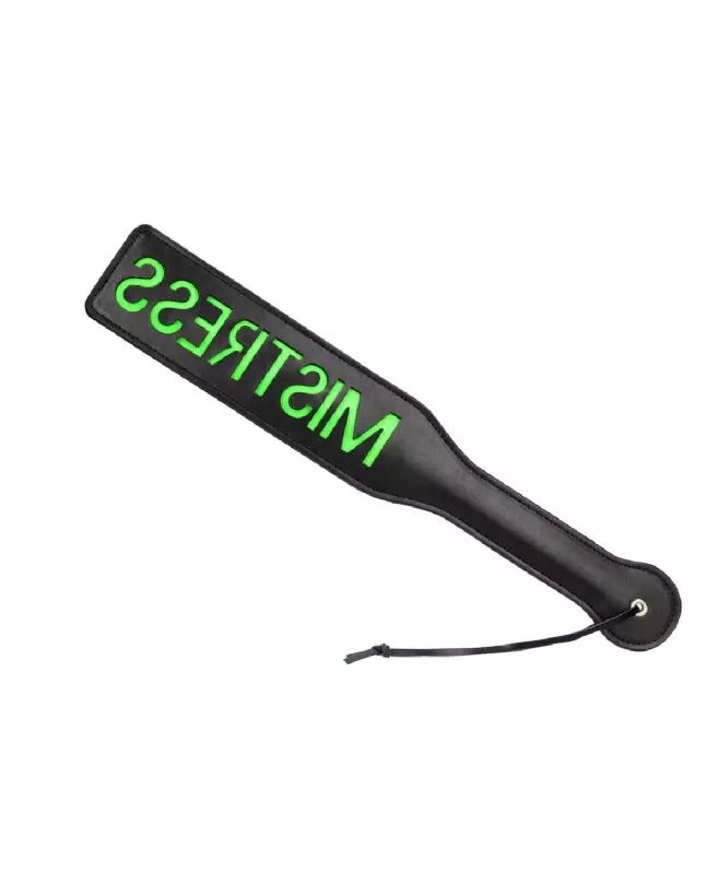 Mistress Paddle Neon Green Ouch! Glow in the Dark BDSM Accessoire-4