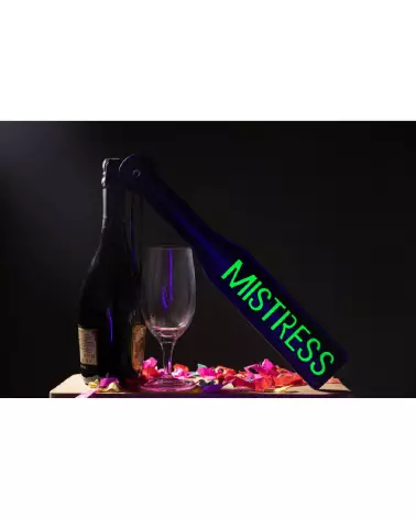 Mistress Paddle Neon Green Ouch! Glow in the Dark BDSM Accessoire-6