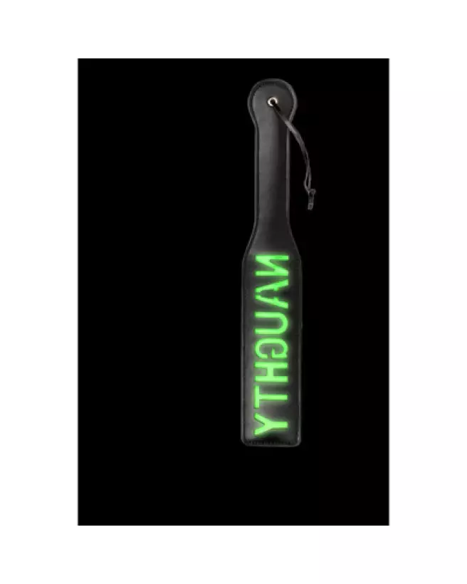 Paddle fluorescent vert néon Ouch! by Shots pour jeux de domination-1