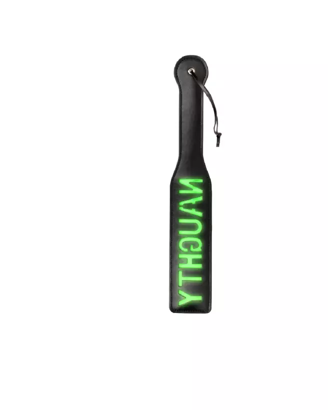 Paddle fluorescent vert néon Ouch! by Shots pour jeux de domination-2