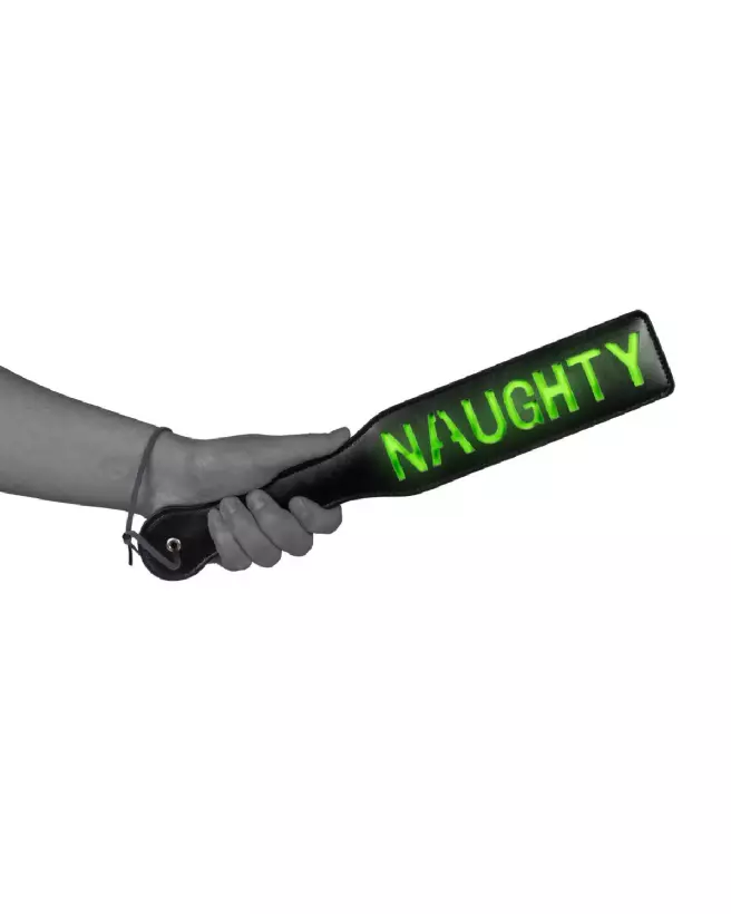 Paddle fluorescent vert néon Ouch! by Shots pour jeux de domination-5