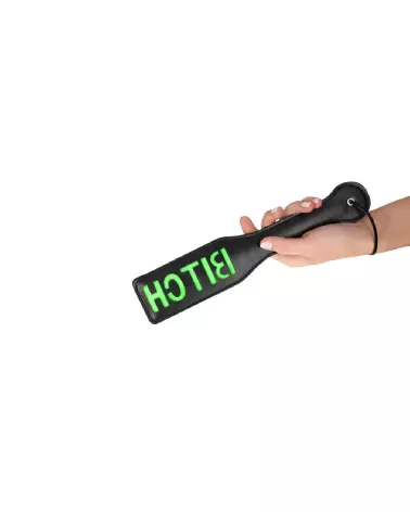 Photo du Paddle Bitch Glow in the Dark Neon Green de Ouch!, parfait pour BDSM-7