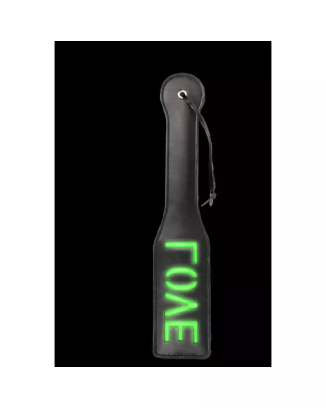 Love Paddle Neon Green Glow in the Dark de Ouch! Shots pour harnais homme-1