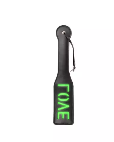 Love Paddle Neon Green Glow in the Dark de Ouch! Shots pour harnais homme-2