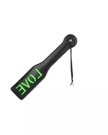 Love Paddle Neon Green Glow in the Dark de Ouch! Shots pour harnais homme-4