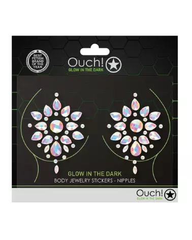 Stickers bijoux pour tétons Ouch! by Shots, cache-téton élégant et discret-2