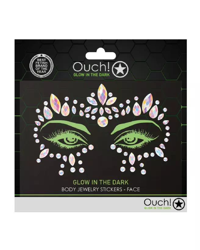 Stickers visage bijoux de corps Ouch! by Shots-2