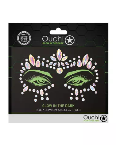 Stickers visage bijoux de corps Ouch! by Shots-2