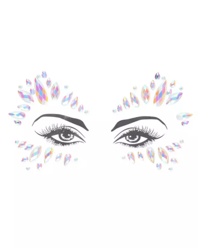 Stickers bijoux de visage par Ouch! Shots pour embellissement corporel lors de festivals et soirées-1