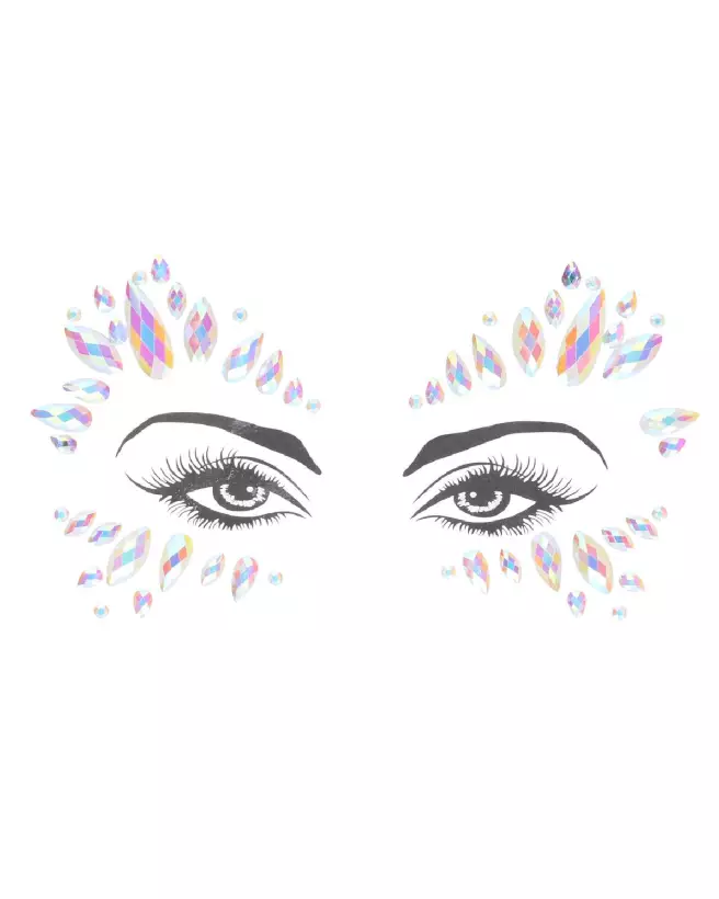 Stickers bijoux de visage par Ouch! Shots pour embellissement corporel lors de festivals et soirées-5