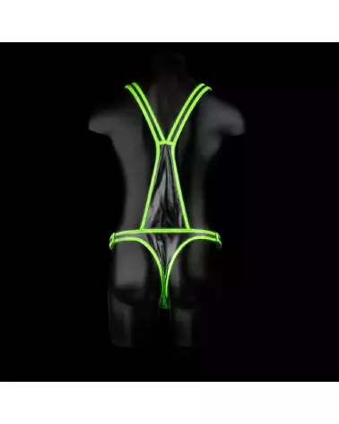Image du Harnais Homme Lumineux S/M Ouch! by Shots, parfait pour soirées, durable et confortable-4