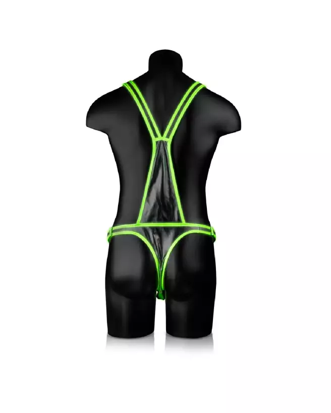 Image du Harnais Homme Lumineux S/M Ouch! by Shots, parfait pour soirées, durable et confortable-6