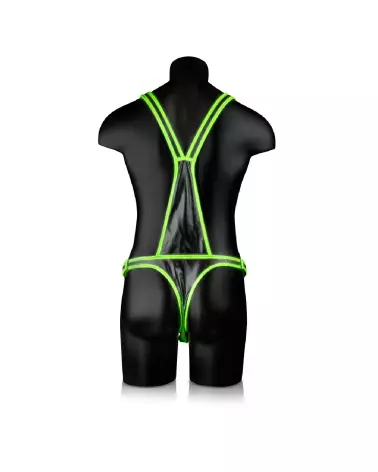 Image du Harnais Homme Lumineux S/M Ouch! by Shots, parfait pour soirées, durable et confortable-6